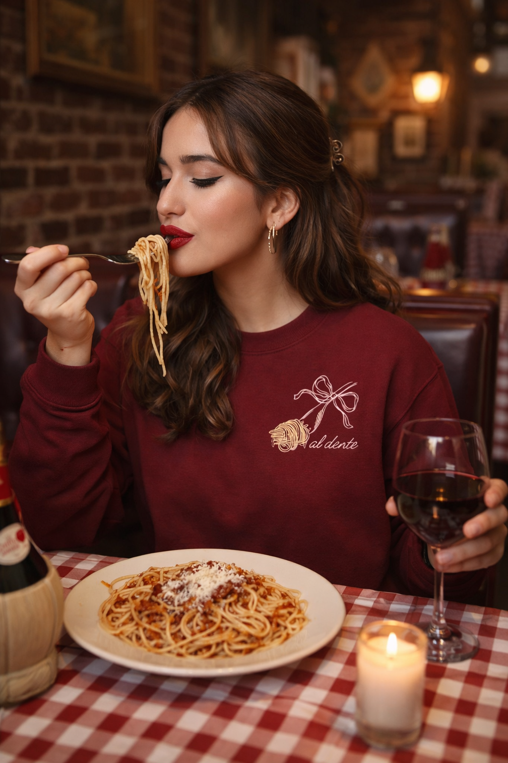 Al Dente Crew Neck  🍝🎀